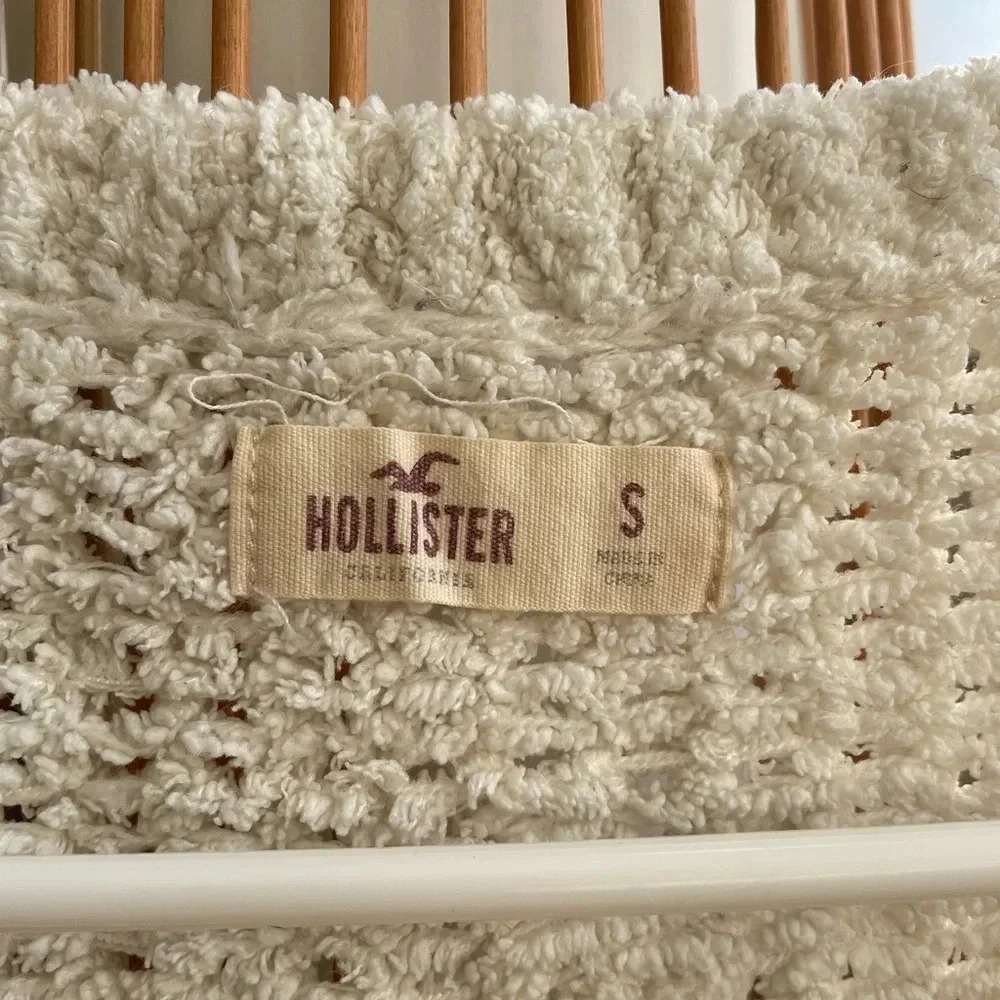 Hollister plush sweater / cream / size s - Picture 3 of 4